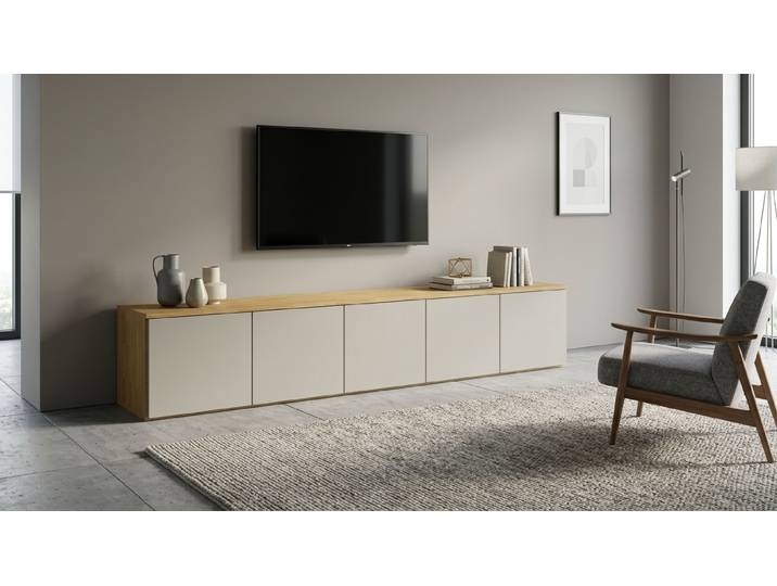 Schlichtes Lowboard von Pickawood Eiche Natur geölt