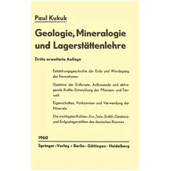 Geologie, Mineralogie und Lagerstättenlehre, Fachbücher von Paul Kukuk