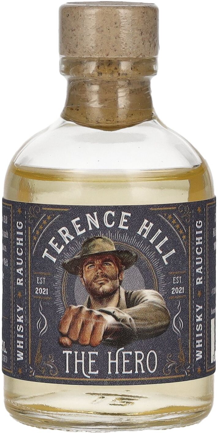 St. Kilian Terence Hill THE HERO Whisky Rauchig 49% Vol. 0,05l