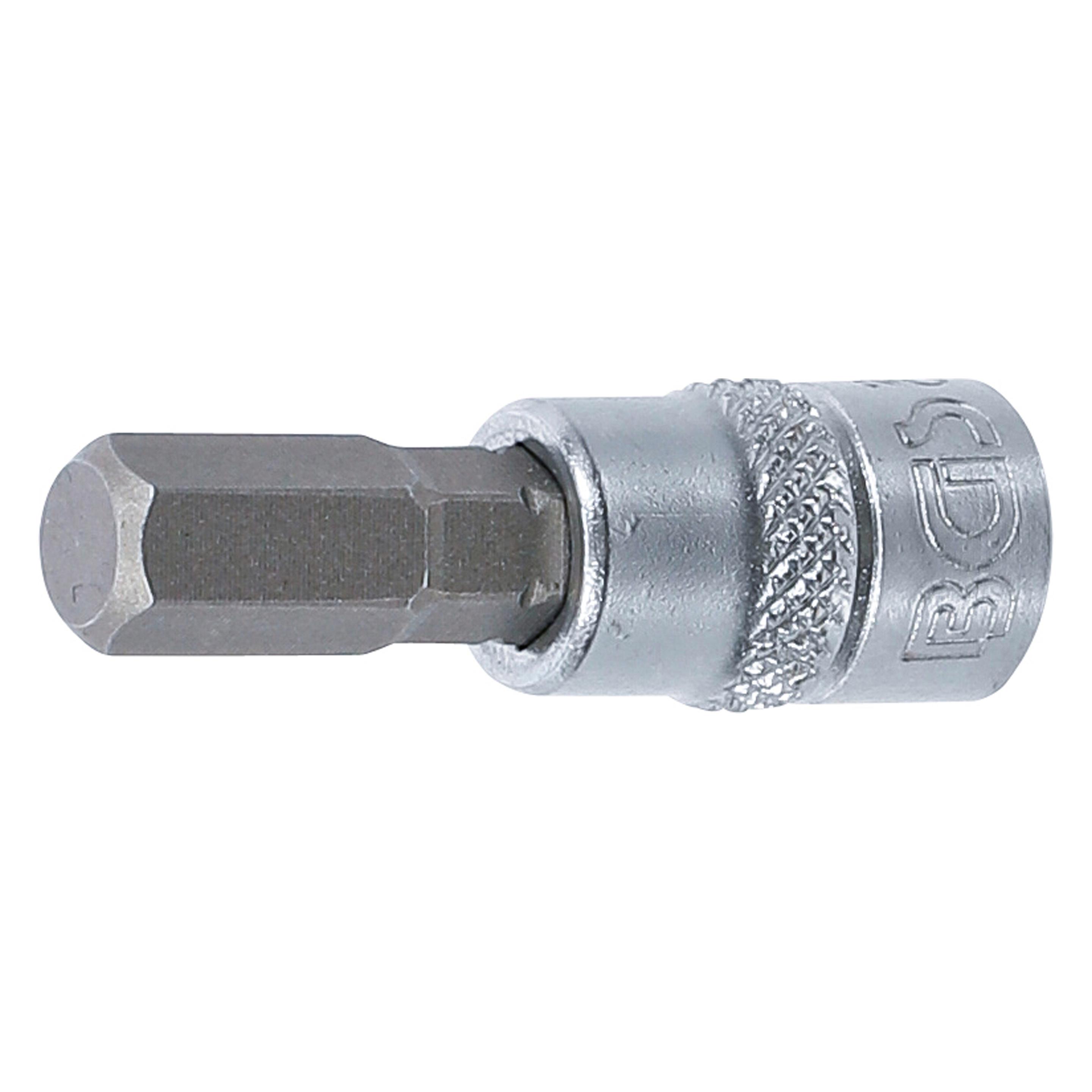 BGS Bit-Einsatz Antrieb Innenvierkant 6,3 mm (1/4") Innensechskant 9/32" (2746)