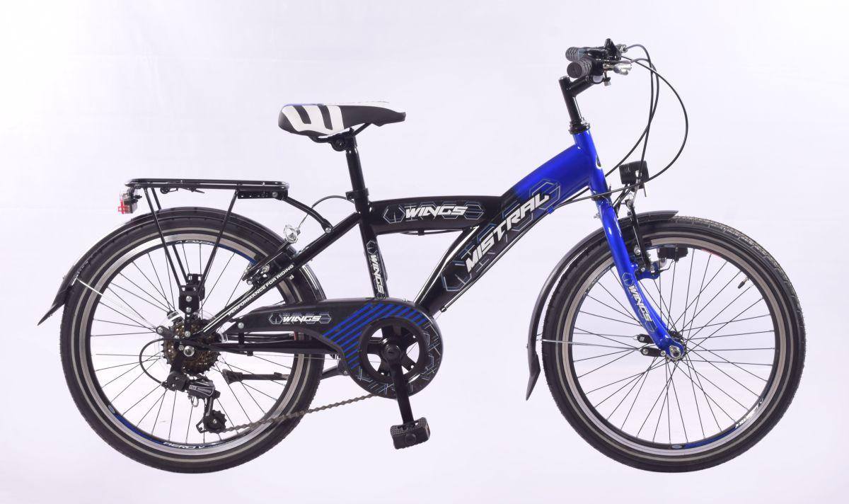 26 Zoll Kinder Jungen Kinderfahrrad City Fahrrad Bike Rad Mistral Blau
