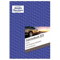 AVERY Zweckform Fahrtenbuch 223 mit Jahresabrechnung - 40 Blatt - A5