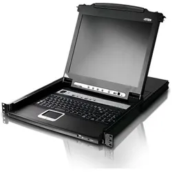 Aten CL5708M FR KVM-Switch 8-Port 17"-LCD Single Rail (PS/2-USB VGA) FR-Layout, KVM Switch, Schwarz