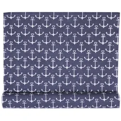 Krasilnikoff Tischläufer Anchor Anker, 35x120 cm, thunder blue