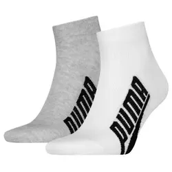Puma 2P Lifestyle Quarter Sock Weiß/Grau Gr 39/42