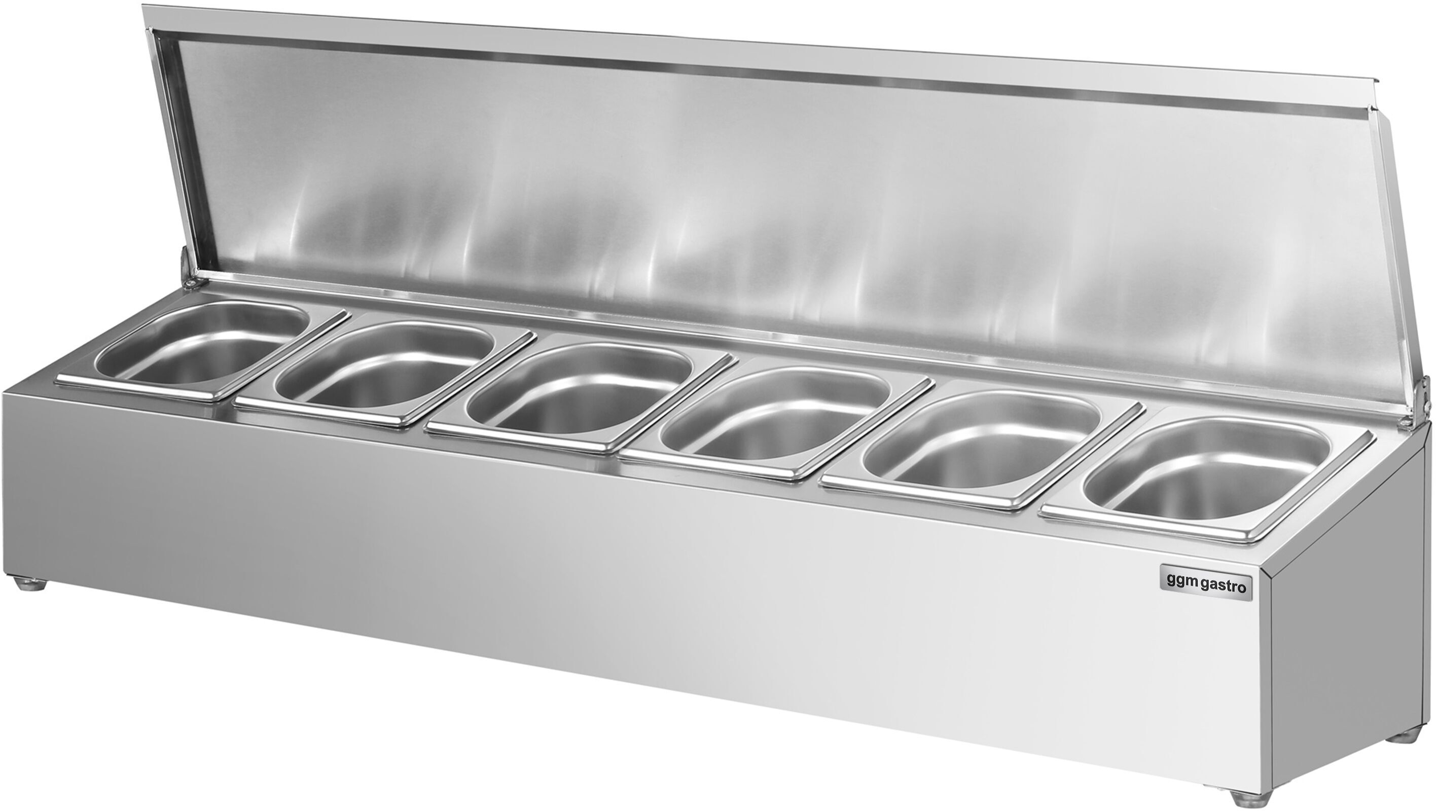GGM Gastro RVS kruidenrek - 6x GN 1/6 zilver