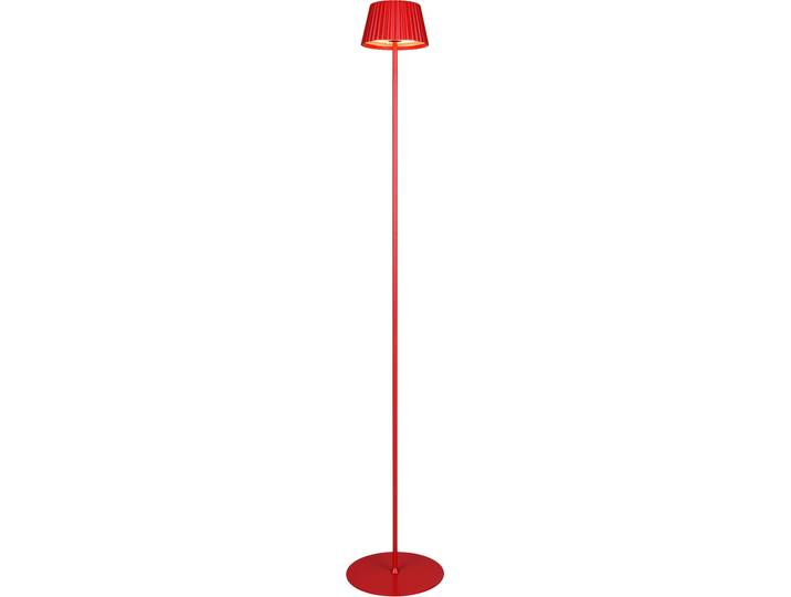 LED Außen-Stehlampe REALITY LEUCHTEN SUAREZ , rot, H:123cm Ø:13,5cm, Leuchten, LED Außen-Stehlampe, Outdoor Akku Stehleuchte 123 cm, Touch-Dimmer, USB-C Anschluss, IP44