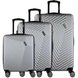 Mano Don Carlo Hardcase Trolley Set L / M / S, Koffer, Silber