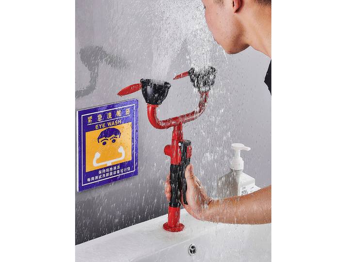 Lave-yeux de laboratoire de table, lavage des yeux à une seule bouche, Portable, Double bouche, robinet de lavage des yeux par pulvérisation