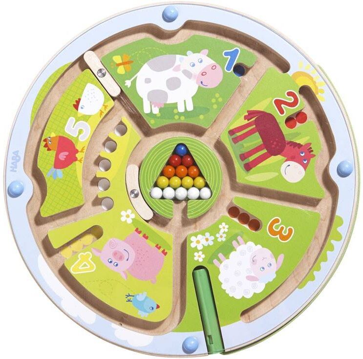 Haba Jeu magnétique Labyrinthe de chiffres