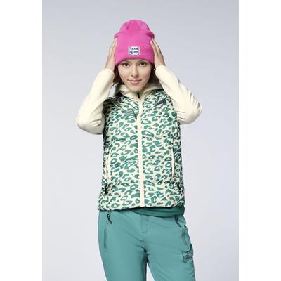 Outdoorjacke CHIEMSEE, Damen, Gr. XS (32), grün (birch), 100% Polyester, regular fit, ohne Ausschnitt, Jacken Outdoorjacke, - Materialmix aus Canvas & Technical Fleece