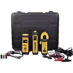 HT Instruments, Multimeter, Kabel- und Leitungsfinder mit Sender, Sendezange und Empfänger mit Display (CAT III 600V, Kabeltester)