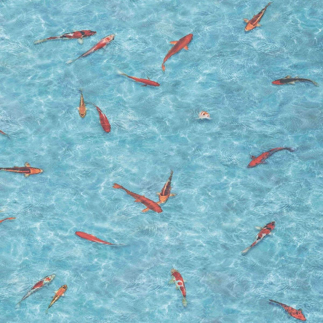 UK Furnishing UK Ltd Teal Blue 3D Funky Effect Anti Slip Vinyl Flooring For LivingRoom, Kitchen, 2.5mm Thick Vinyl Sheet 200cm X 200cm Natural