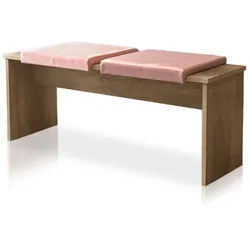 Lycce Klemmkissen / Sitzkissen mit 1 Leiste, Velourstoff rosa und blau