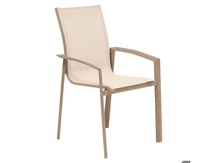 Fauteuil de jardin Axant beige lin/miel - Hespéride