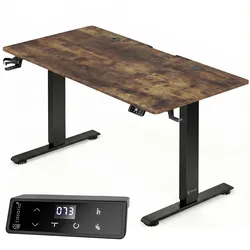 Höhenverstellbarer Schreibtisch Braun 160x75x72-117cm