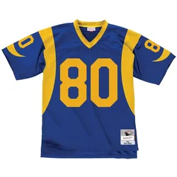 Mitchell & Ness, Herren, Sportshirt, nfl trikot saint louis rams isaac bruce (L), Blau, L
