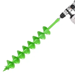 VEVOR Erdbohrer für Bohrmaschine, Ø 100x790 mm Gartenbohrer, kompatibel mit Bohrern mit 20 mm Innendurchmesser, Pfahlbohrer, Durchlässenbohrer, Grabungswerkzeug zum Pflanzen und Bohren