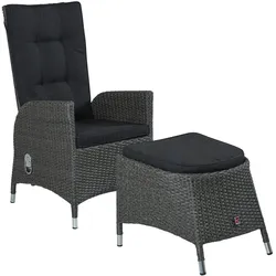 La Casa »Bali« Garten-Hocker grau-mix