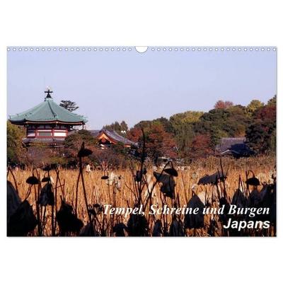 Tempel, Schreine und Burgen Japans (Wandkalender 2027 DIN A3 quer), CALVENDO Monatskalender