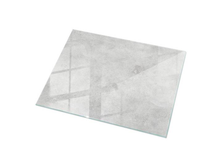 GLASPLATTE 120x80 cm Betonstruktur mit Kratzern