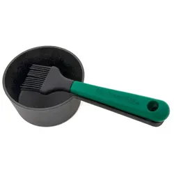 Big Green Egg Grillsaucentopf m. Pinsel Gusseisen