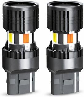 All Categories Goods Super Bright LED Bulb Stop Parking Light Lamp For Brake Tail Easy Installation 2pc 7443 7440 Switchback