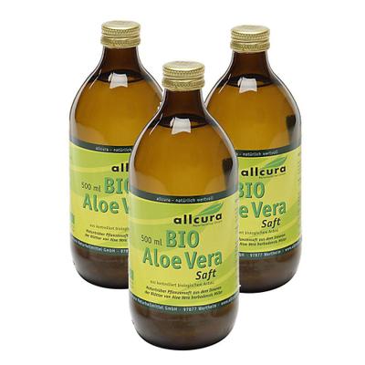 allcura Bio Aloe Vera Saft 3x500 ml