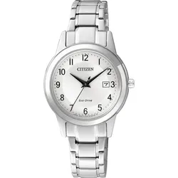 Citizen Quartz Eco-Drive FE1081-59B - weiß,silberfarben - 29,5mm