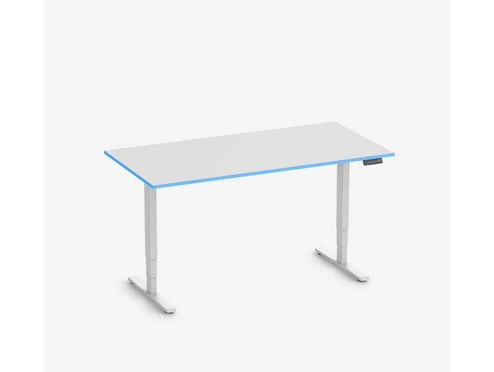FOKUS Gamingschreibtisch Weiß 160x80 Rechteck Ocean