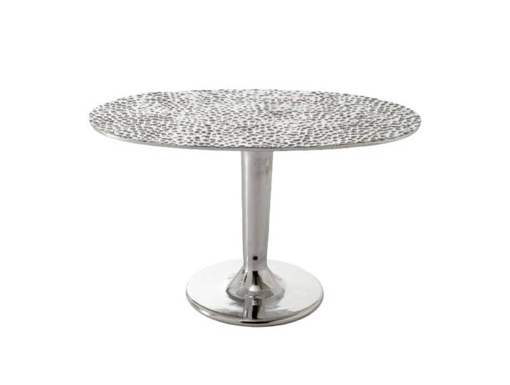 GERVASONI table basse NEXT 147 (Martelé - Aluminium poli)