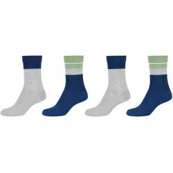 4er Pack s.Oliver Silky Touch Rib Crew Socken Damen 5659 - estate blue 39-42