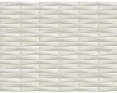 A-Street Prints Gator Light Grey Geometric Stripe Wallpaper