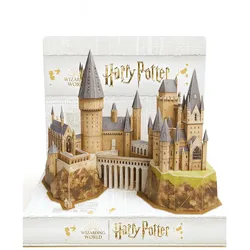 Spin Master 4D Puzzle Harry Potter Hogwarts Schloss fertig aufgebaut Display