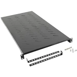 Lanberg AK-1013-B Rack Zubehör Regalboden, Serverschrank Zubehör, Schwarz