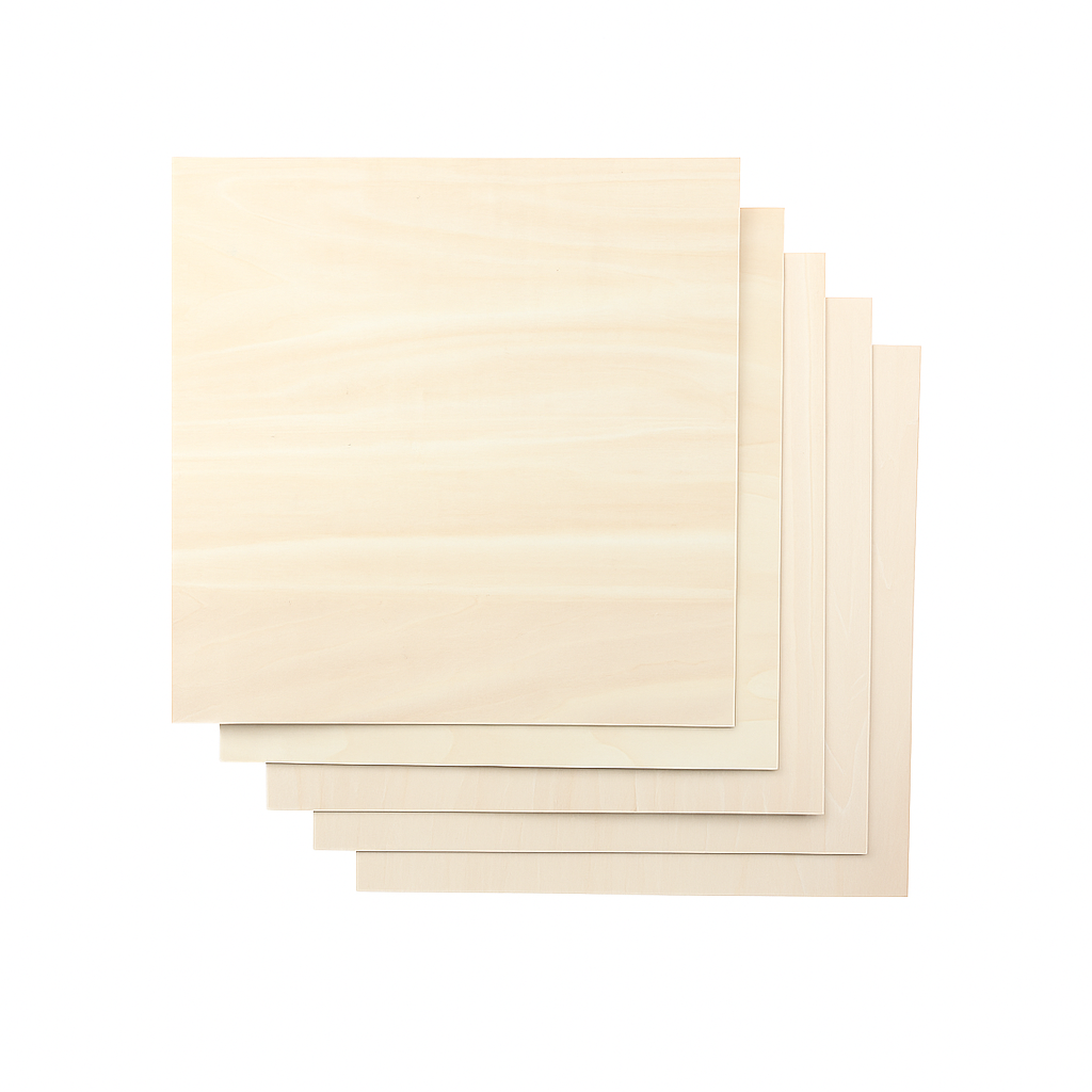 Snapmaker Basswood Sheet-A350 / 300x300x1,5mm / 5-pack 33045