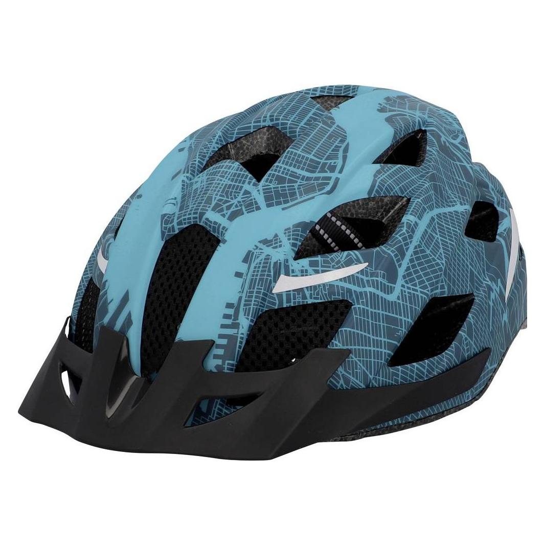Fischer Fahrrad-Helm Urban Plus New York, Grösse: S/M extrem stabile Polycarbonat-Schale, hochfeste (52 - 59 cm) (50448)