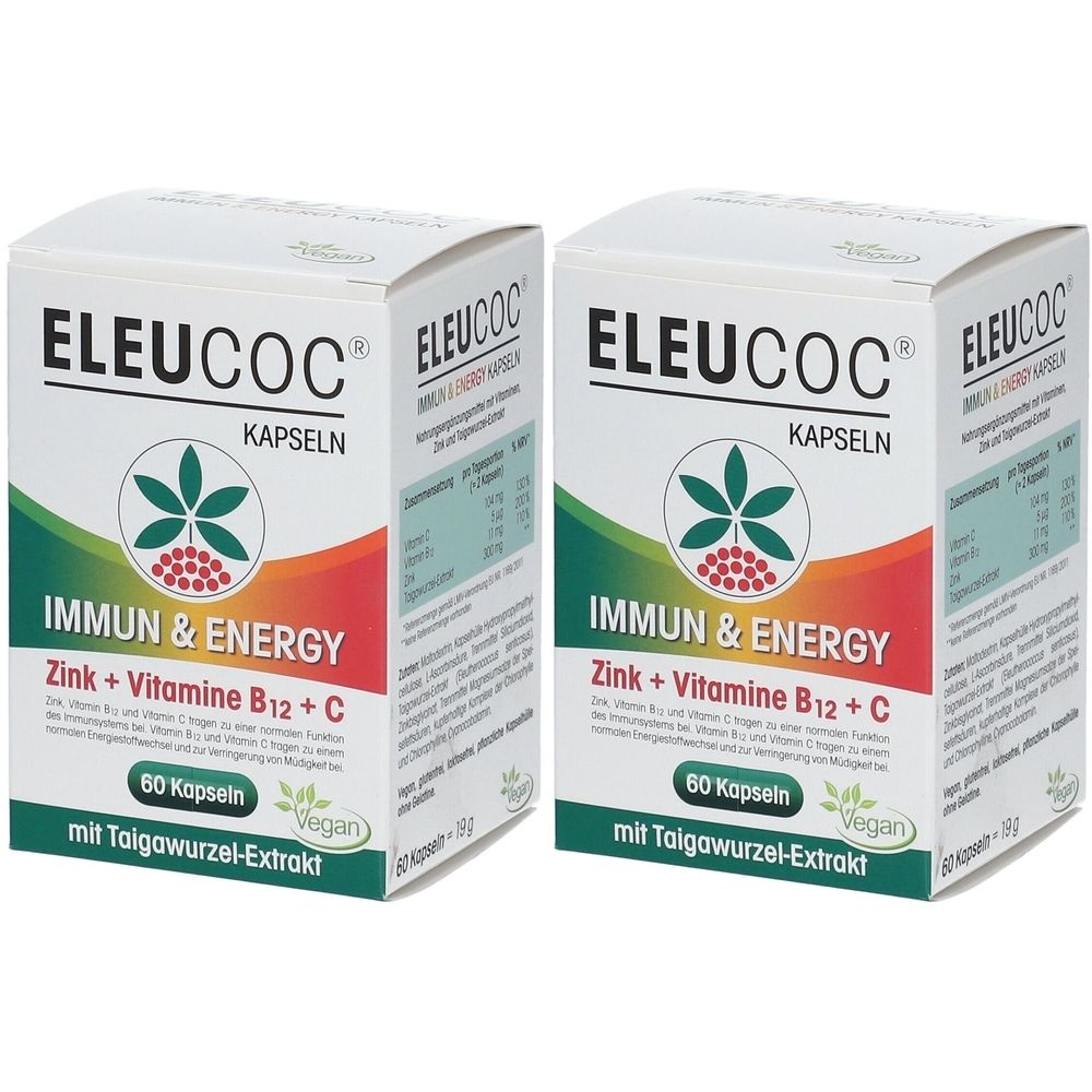 Eleucoc Immun & Energy Kapseln 2x 2x60 St