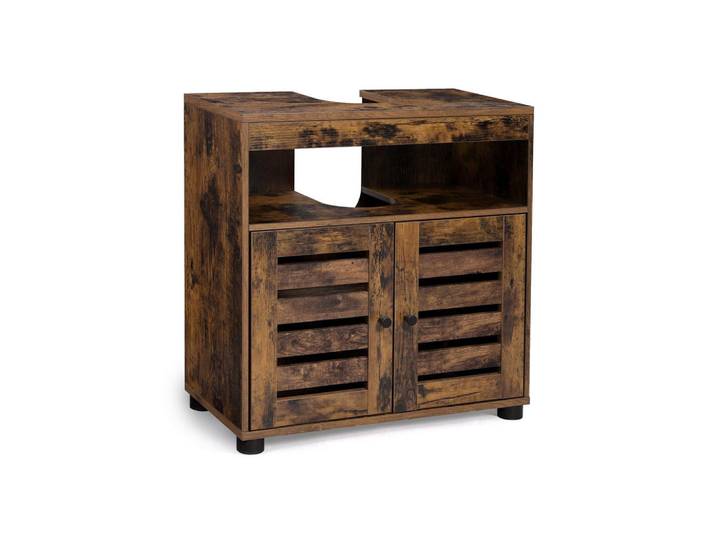 Hansiro Waschbeckenunterschrank, Braun, Holzwerkstoff, 30x63x60 cm, Badezimmer, Badezimmerschränke, Waschbeckenunterschränke