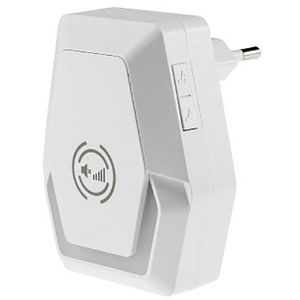 ChiliTec Türgong Pilota Porta, für die Steckdose, weiß, 39 Melodien & LED-Blinken, mit Funk