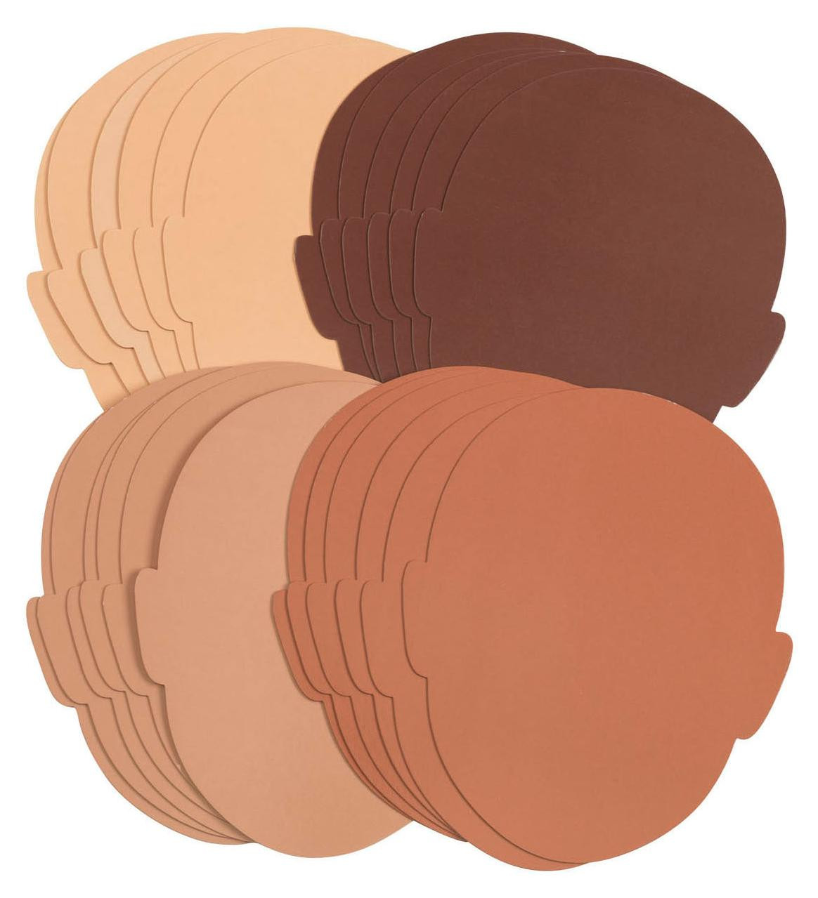 Colorations Knutselset gezichtskaarten, 24 stuks, multicultureel, voor kinderen