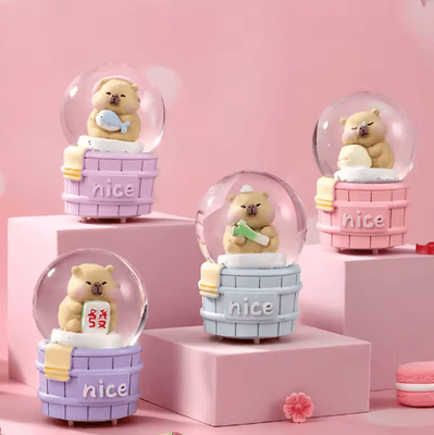 Inspire Picks Cute Capybara Crystal Ball Ornament Luminous Mini Desk Decor For Gifts & Home 02 Random big