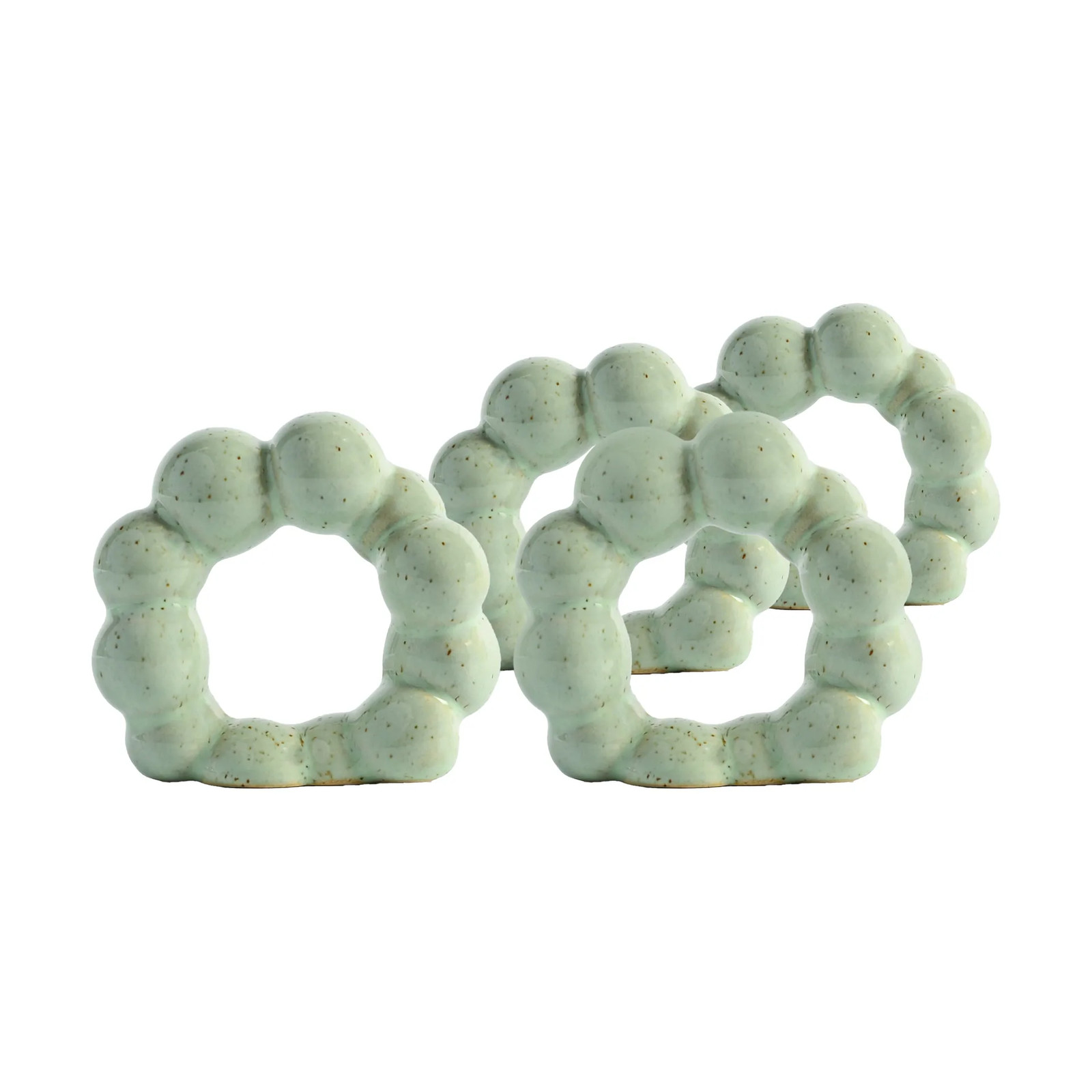 Byon Porto servetringen 4-pack Mintgroen