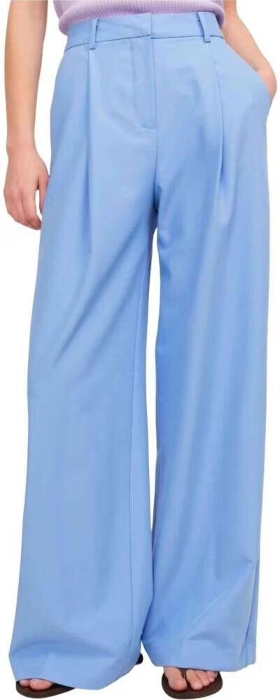 Jjxx Pantalón Largo Ellis Wide Hw Azul S Mujer