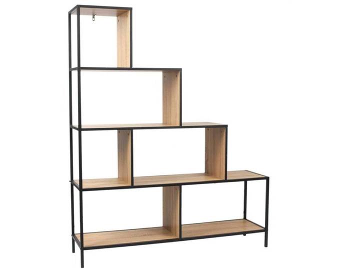 Etagere - Home Deco Factory - Edison - Industrielle - Vintage - Noir Et Marron