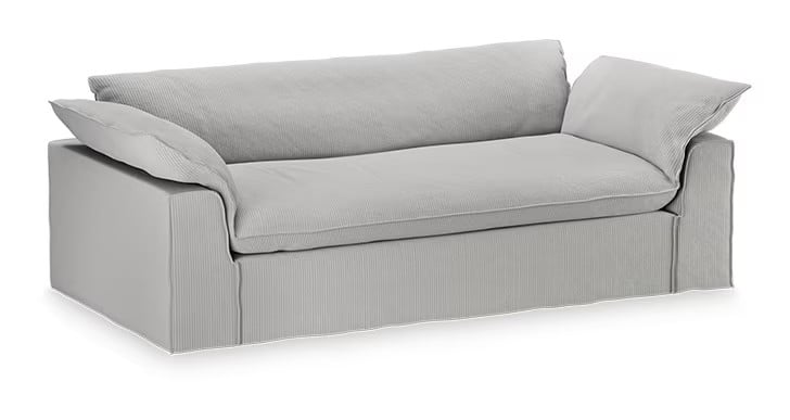 HKliving Bankhoes Nomad 244cm, Corduroy rib - Crème