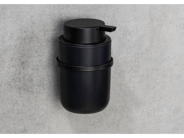 Distributeur savon Carpino distributeur de savon : plastique - Polystyrol pompe : plastique - ABS support : métal Noir/Noir 8 x 13 x 10cm