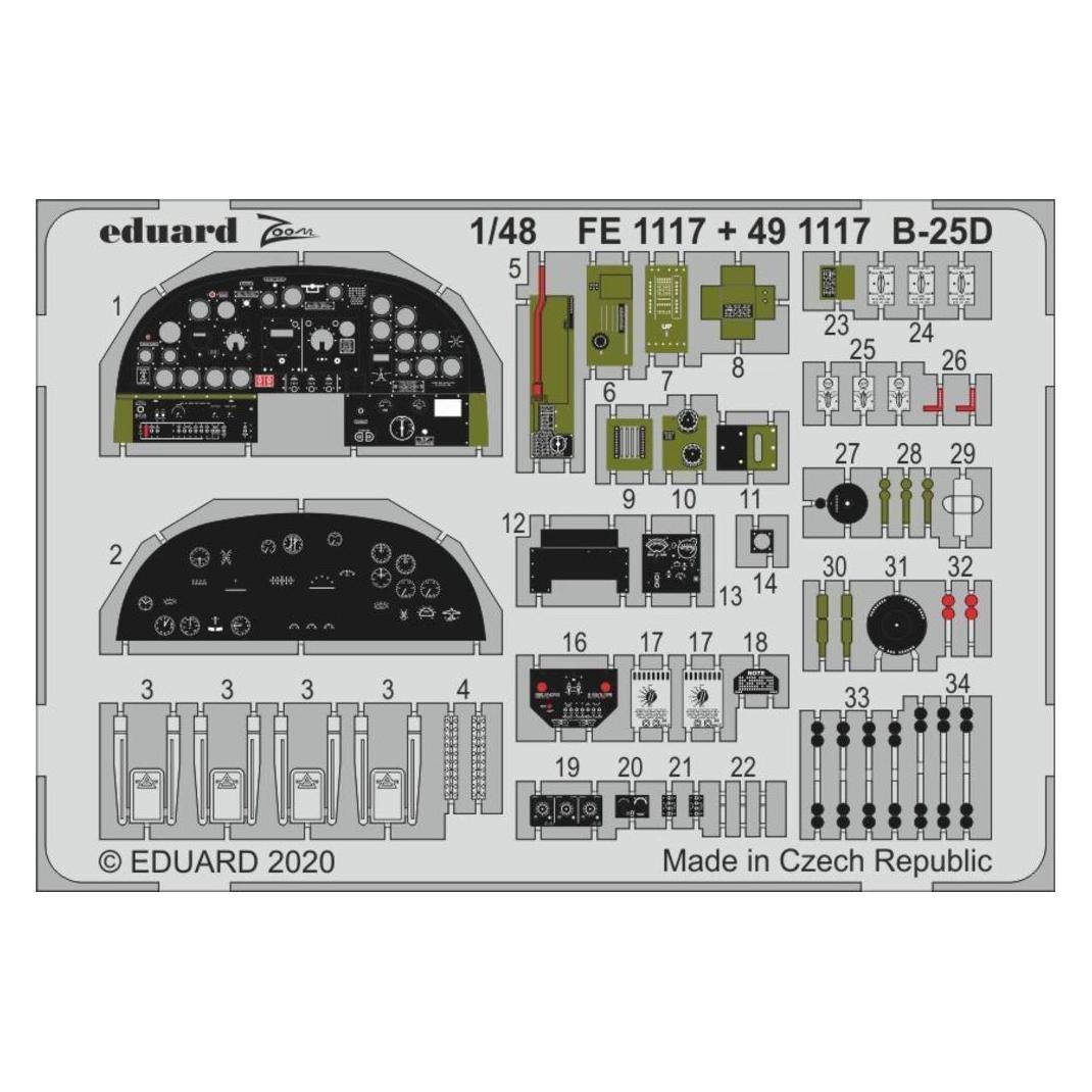 Eduard B-25D for Revell (FE1117)