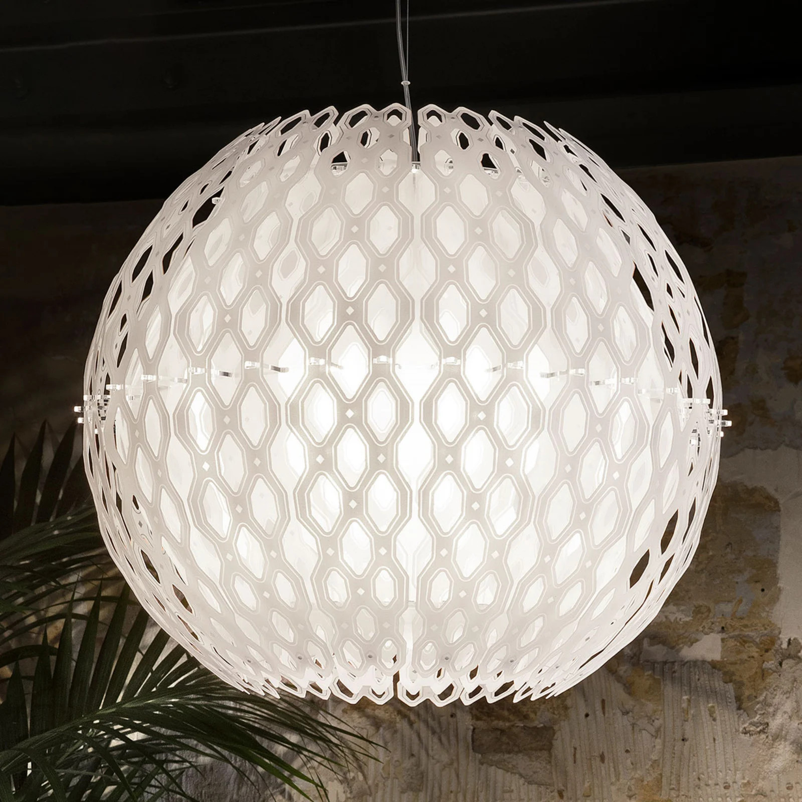 Slamp Charlotte Globe Hanglamp - Bolvormige Designerlamp van Kunststof voor de Woonkamer