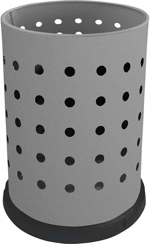 kaiserkraft Papierkorb, Volumen 15 l, HxØ 400 x 240 mm, grau